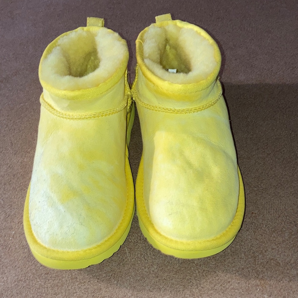 UGG Yellow Shearling Boots